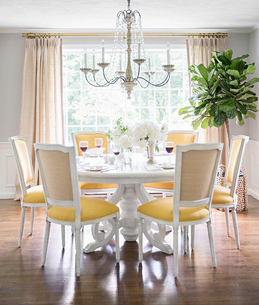 Best Yellow Dining Room for Small Space