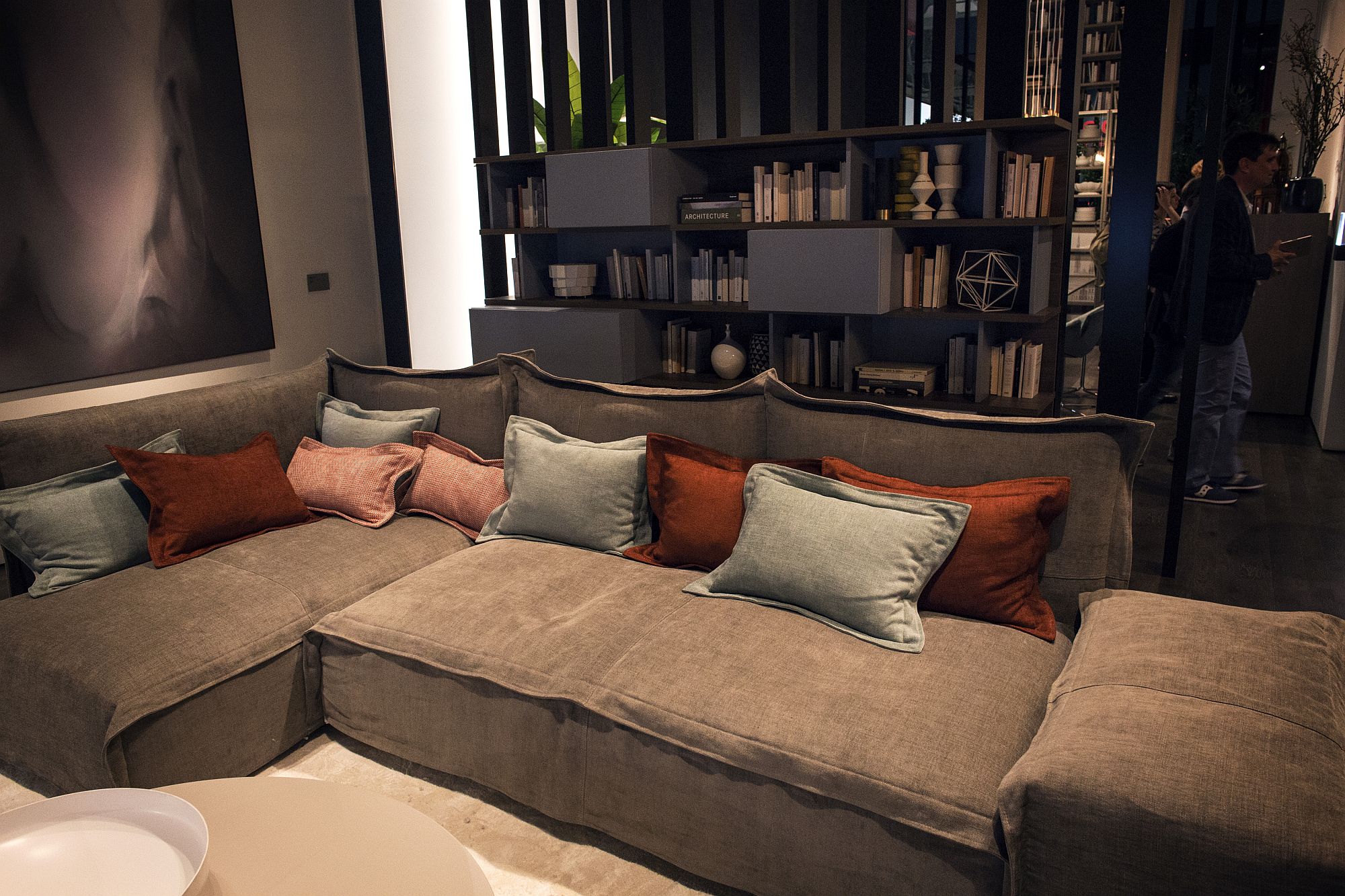 contemporary leather modular sofa furniture